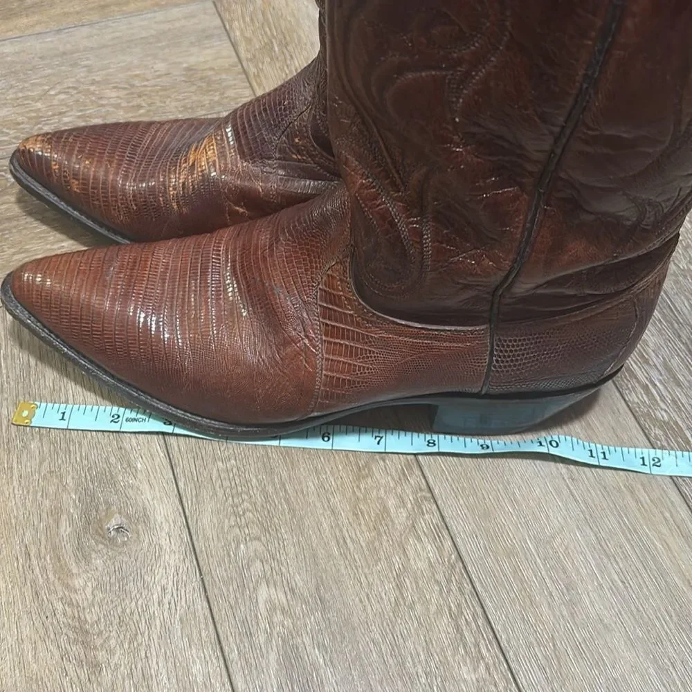 Dan Post Genuine Lizard Cowboy Boots - Picture 8 of 8